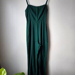 EUC REFORMATION VOGUE GREEN JUMPSUIT SIZE 4 WOMENS